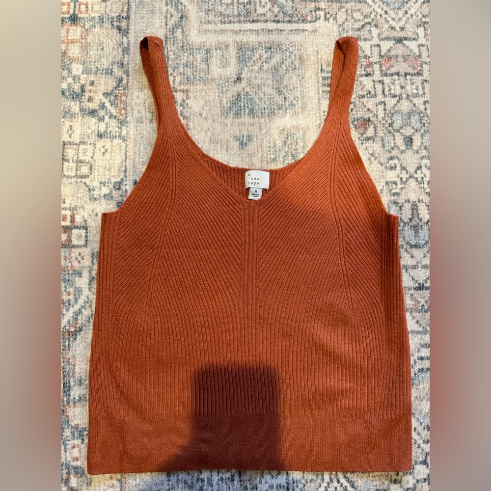 A new day sweater tank top